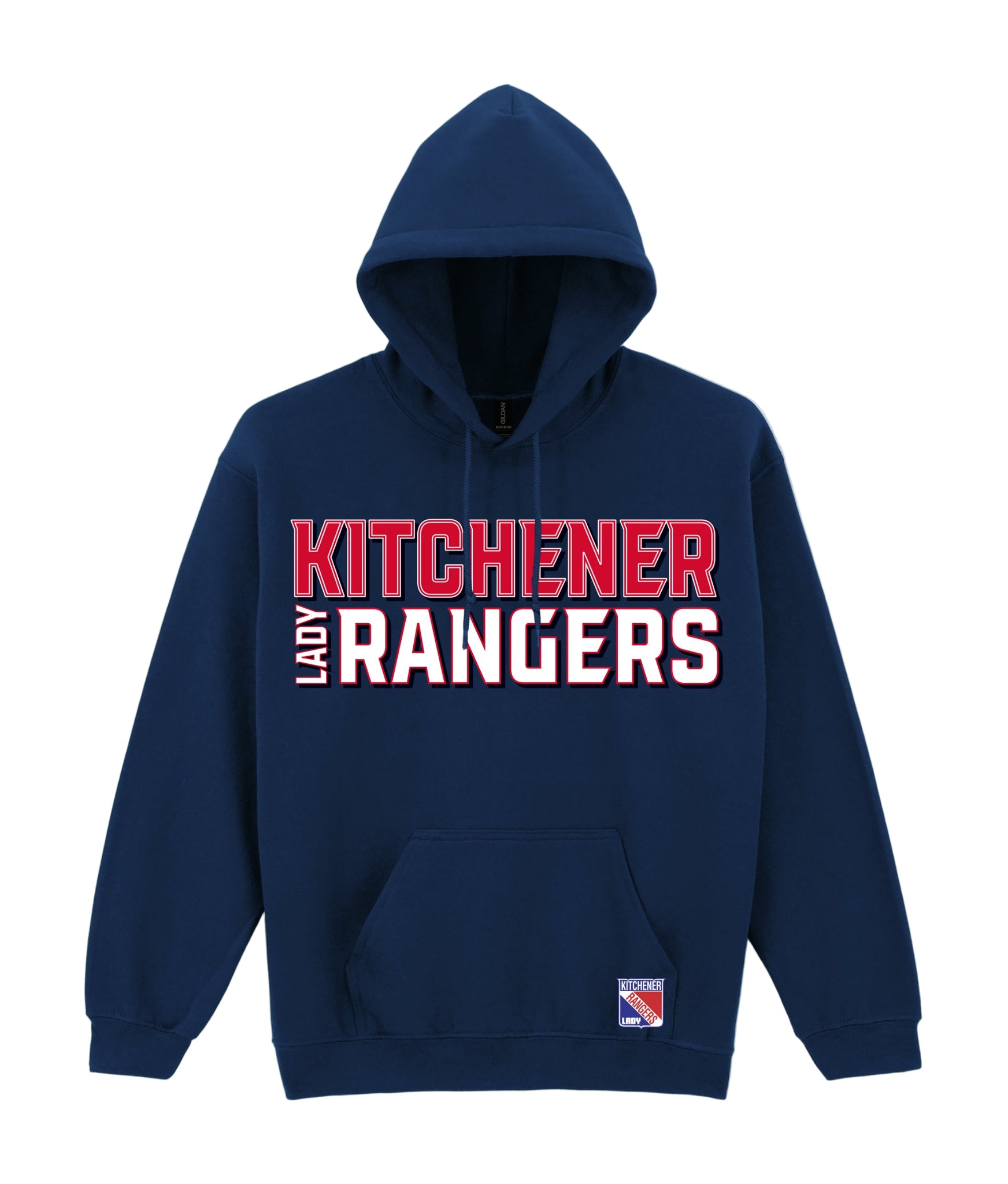 Lady Rangers Block Letter Hoodie