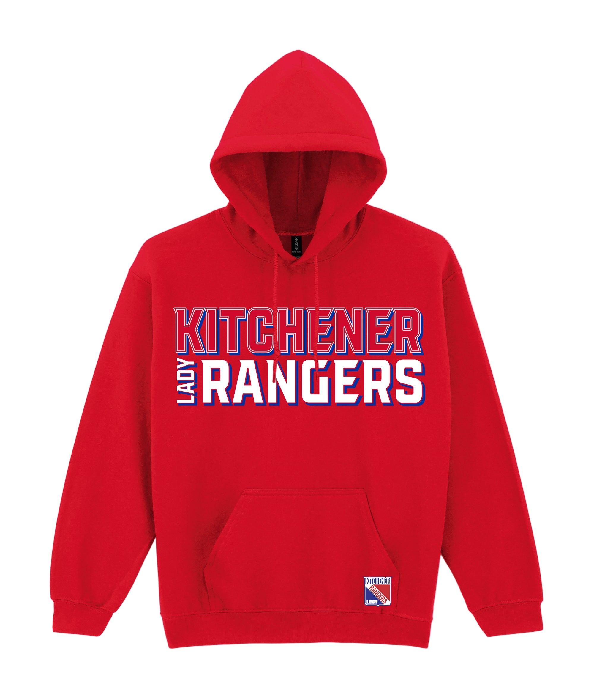 Lady Rangers Block Letter Hoodie