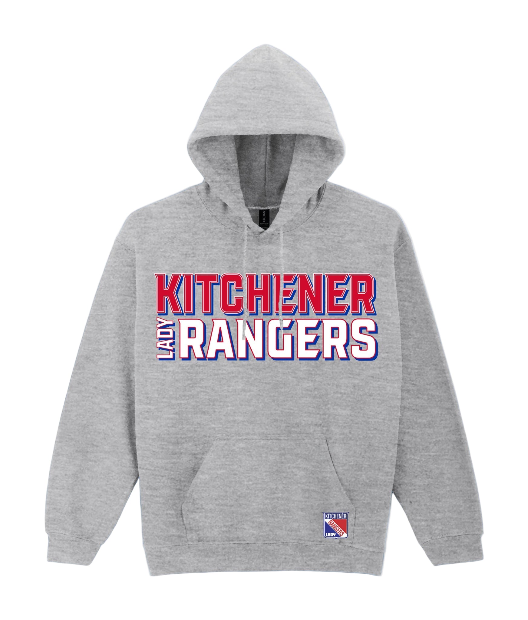 Lady Rangers Block Letter Hoodie