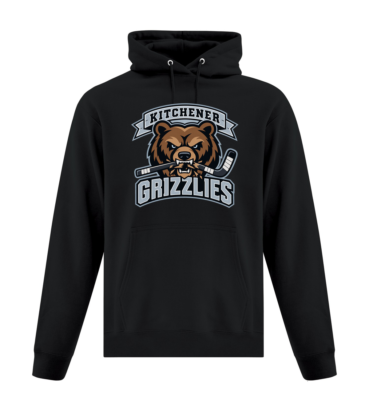 Kitchener Grizzlies Hoodie - Front and Back Graphics