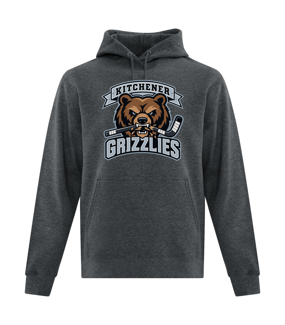 Kitchener Grizzlies Hoodie - Front and Back Graphics
